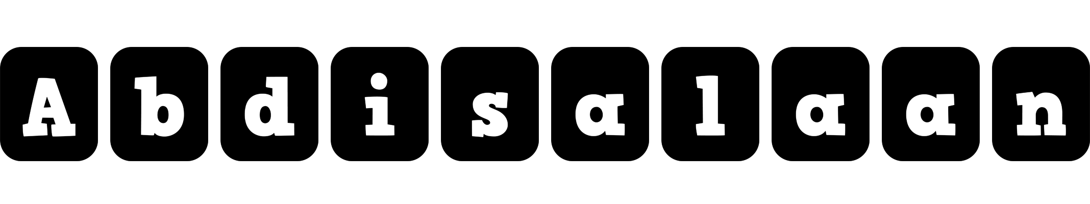 Abdisalaan box logo