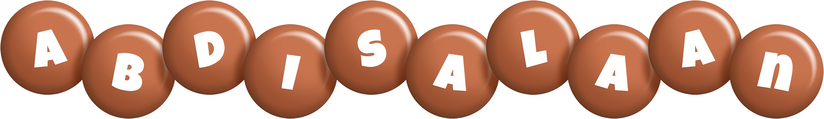 Abdisalaan candy-brown logo