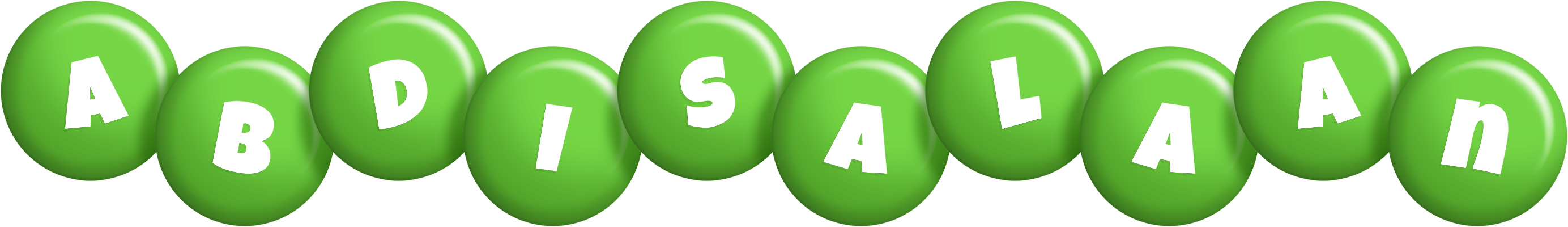 Abdisalaan candy-green logo