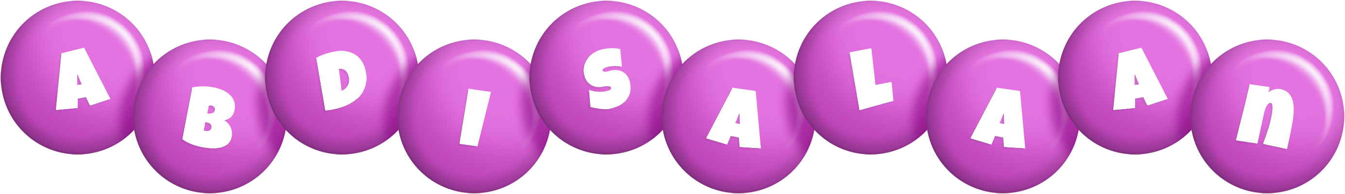 Abdisalaan candy-purple logo