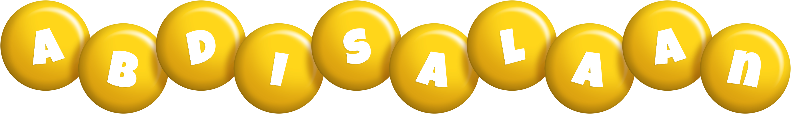Abdisalaan candy-yellow logo