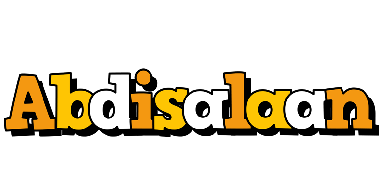 Abdisalaan cartoon logo