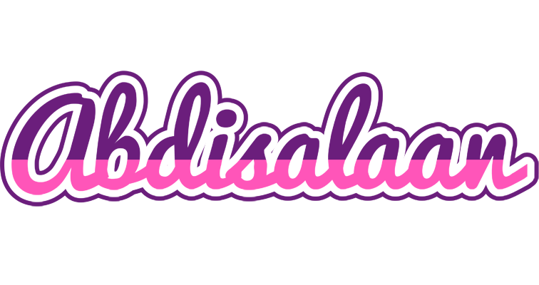 Abdisalaan cheerful logo