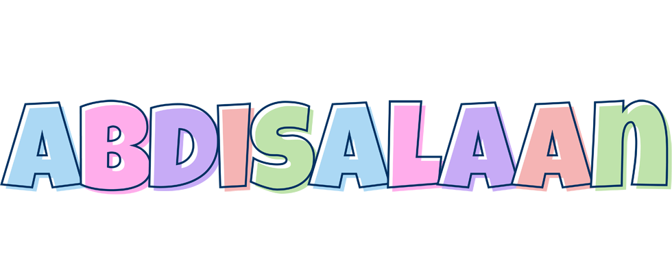 Abdisalaan pastel logo