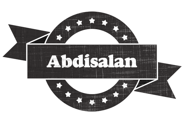 Abdisalan grunge logo