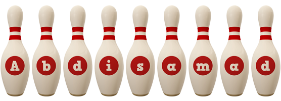 Abdisamad bowling-pin logo