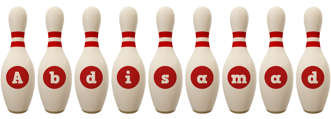 Abdisamad bowling-pin logo