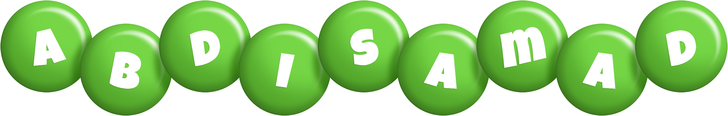 Abdisamad candy-green logo