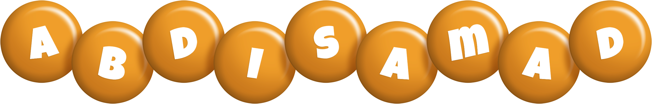 Abdisamad candy-orange logo