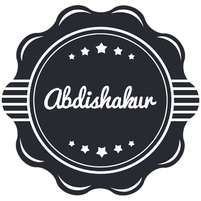 Abdishakur badge logo