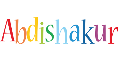 Abdishakur birthday logo