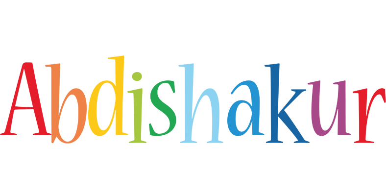 Abdishakur birthday logo