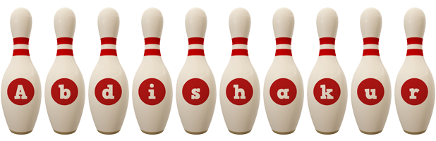 Abdishakur bowling-pin logo