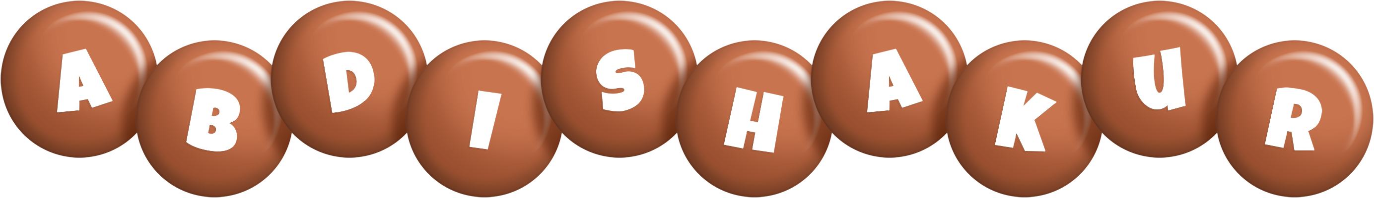 Abdishakur candy-brown logo