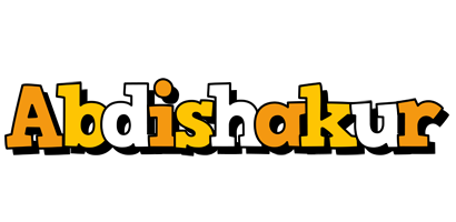 Abdishakur cartoon logo