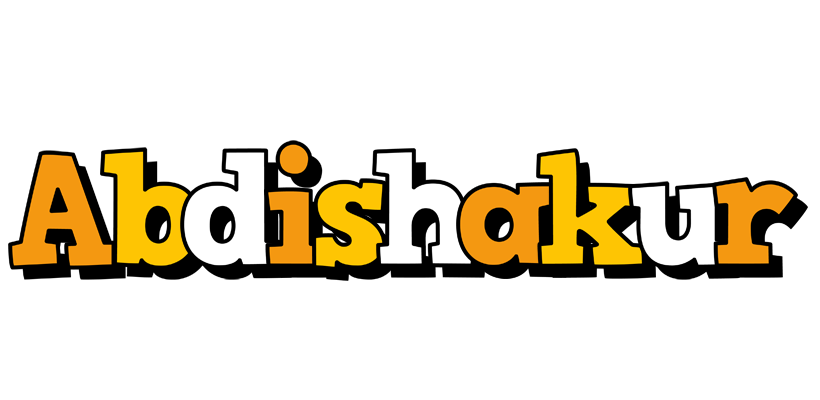 Abdishakur cartoon logo