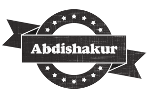 Abdishakur grunge logo