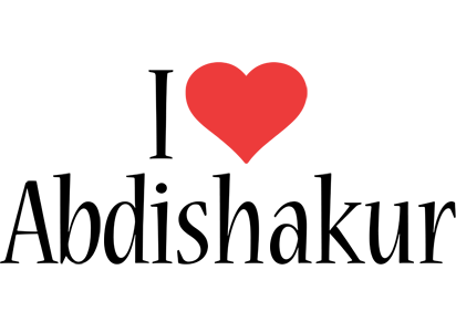Abdishakur i-love logo