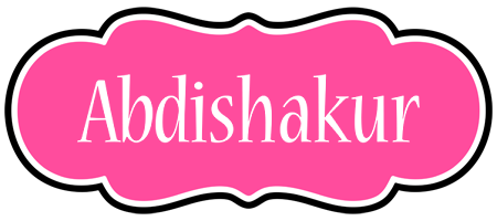 Abdishakur invitation logo