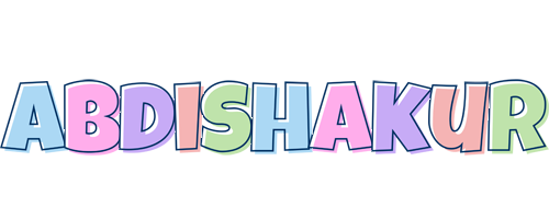 Abdishakur pastel logo