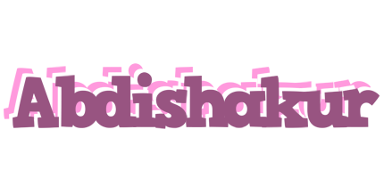 Abdishakur relaxing logo