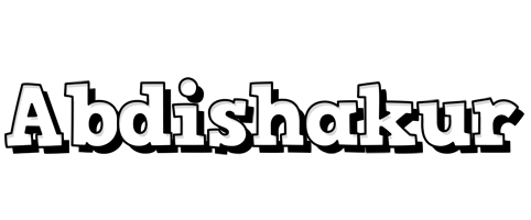 Abdishakur snowing logo