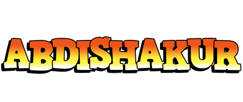Abdishakur sunset logo