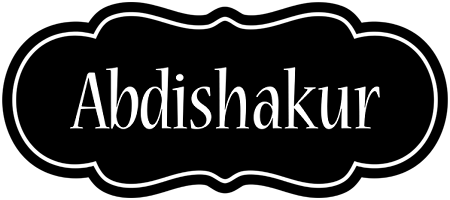Abdishakur welcome logo