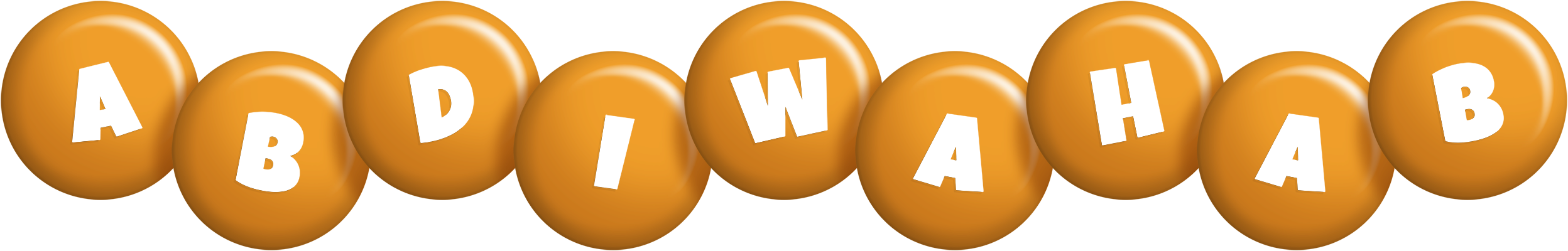 Abdiwahab candy-orange logo