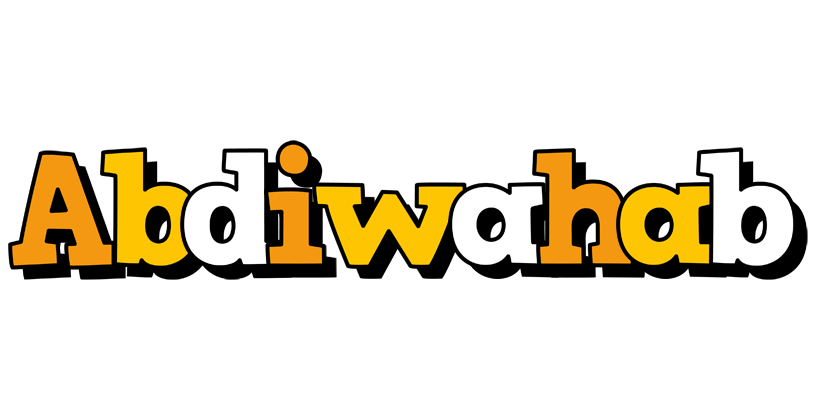 Abdiwahab cartoon logo