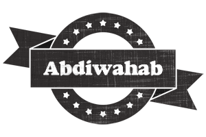 Abdiwahab grunge logo