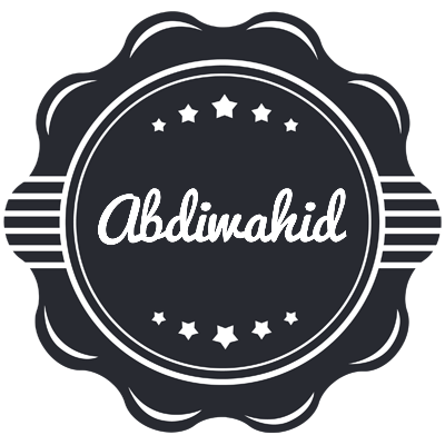 Abdiwahid badge logo