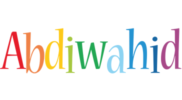 Abdiwahid birthday logo