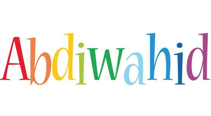Abdiwahid birthday logo