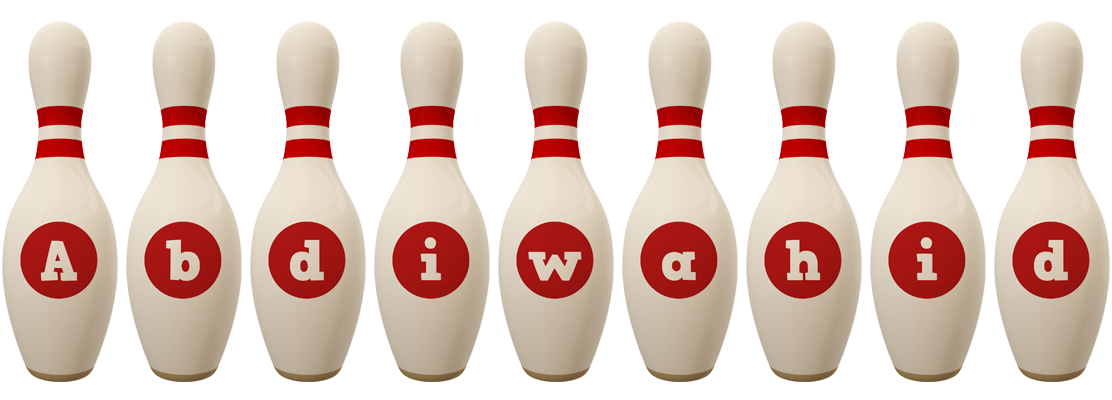 Abdiwahid bowling-pin logo