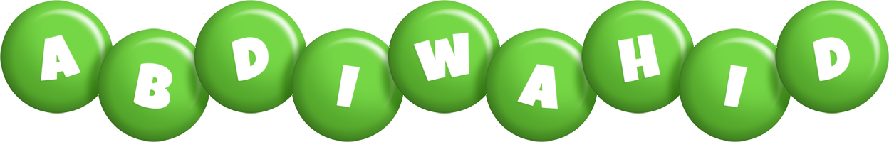 Abdiwahid candy-green logo