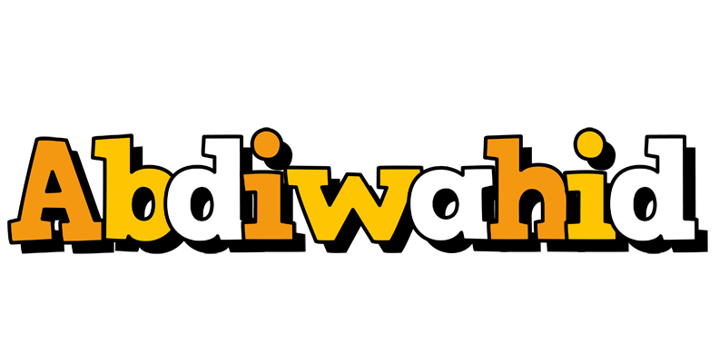 Abdiwahid cartoon logo