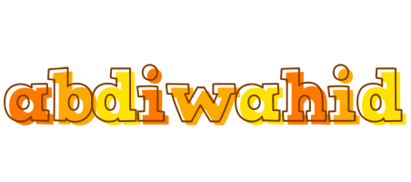 Abdiwahid desert logo