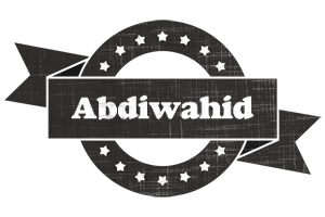 Abdiwahid grunge logo