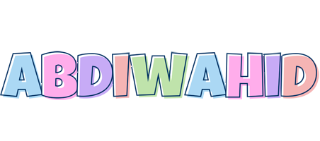 Abdiwahid pastel logo