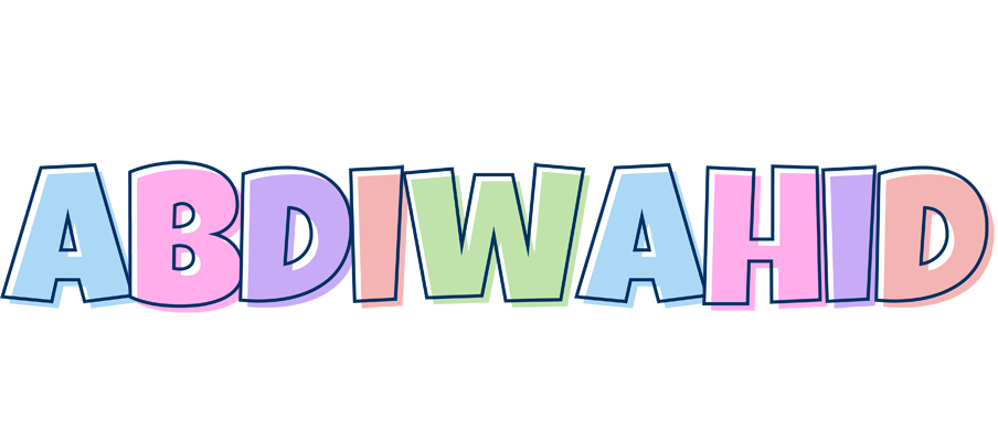 Abdiwahid pastel logo