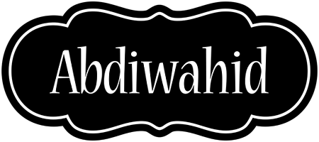 Abdiwahid welcome logo