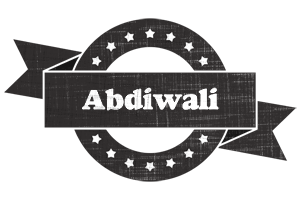 Abdiwali grunge logo