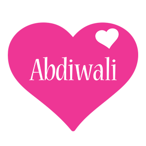 Abdiwali love-heart logo