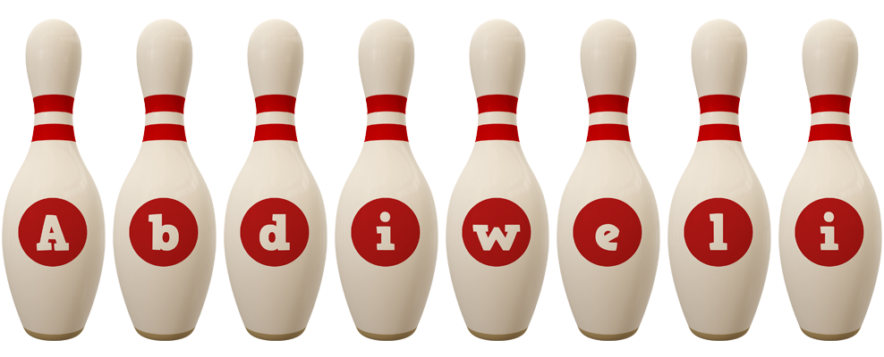 Abdiweli bowling-pin logo