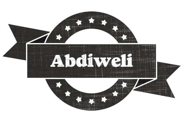 Abdiweli grunge logo