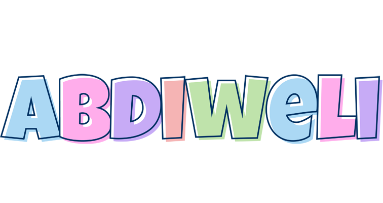 Abdiweli pastel logo