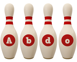 Abdo bowling-pin logo