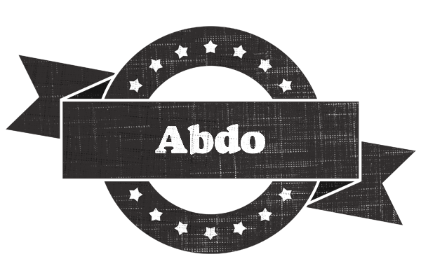 Abdo grunge logo
