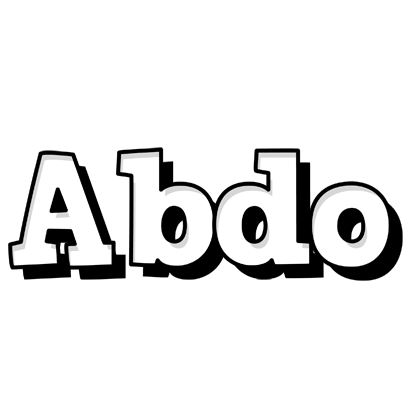 Abdo snowing logo